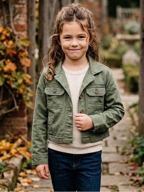 THEREABOUTS Stylish Kids Green Denim Jacket
